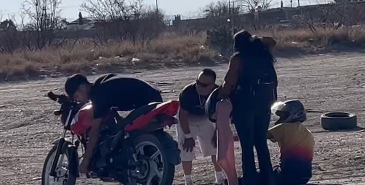 Derrapa motociclista