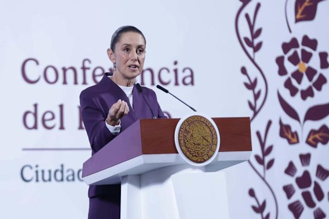 Reprocha Sheinbaum mote de narcogobierno