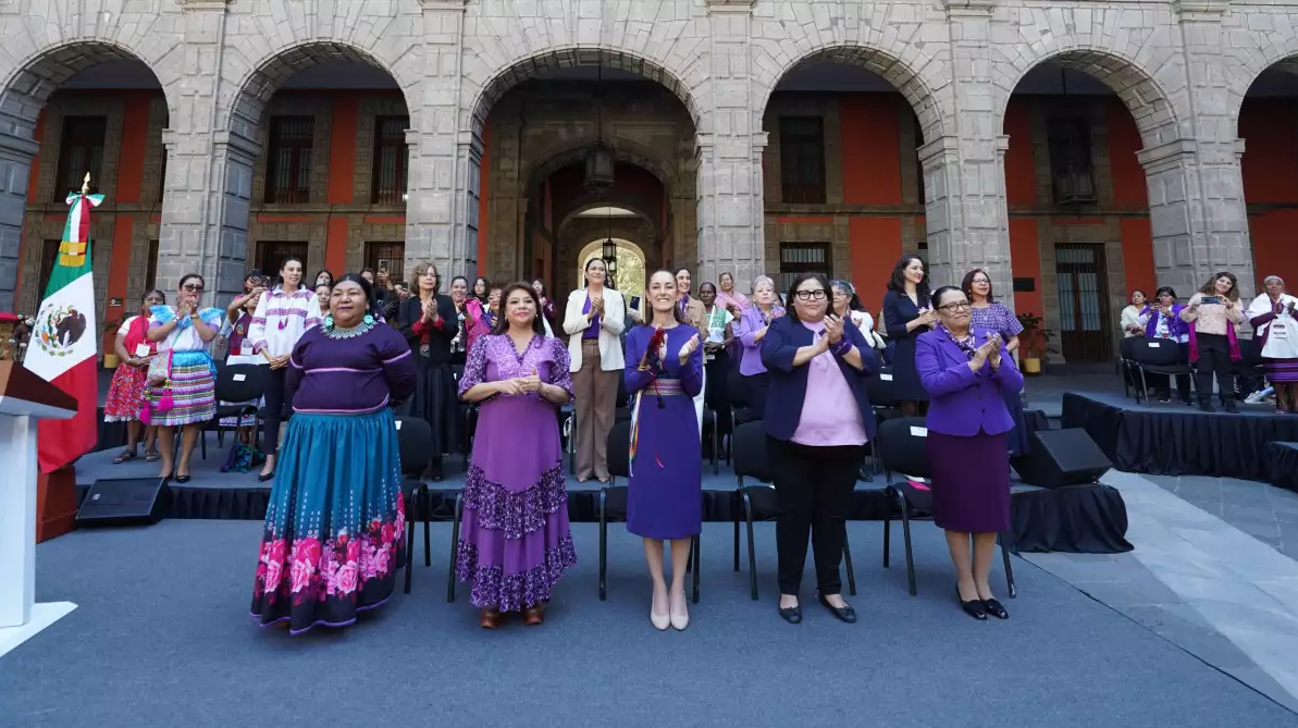 “Ni un feminicidio más», dice Sheinbaum en su primera conmemoración del 8M