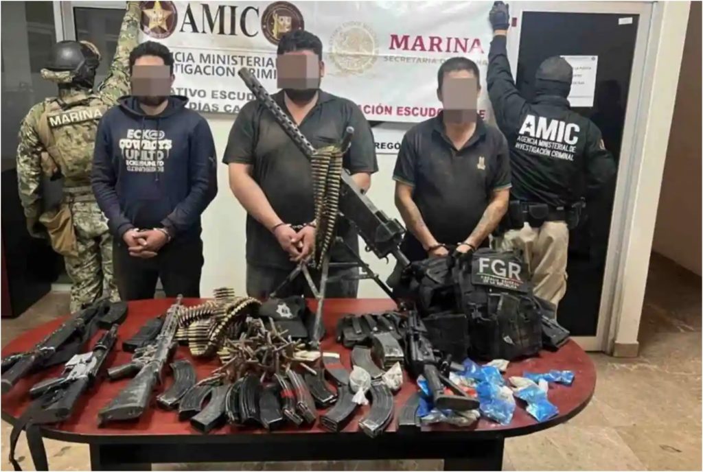 Semar asegura armas, drogas y rescata a dos menores en operativo en Sonora