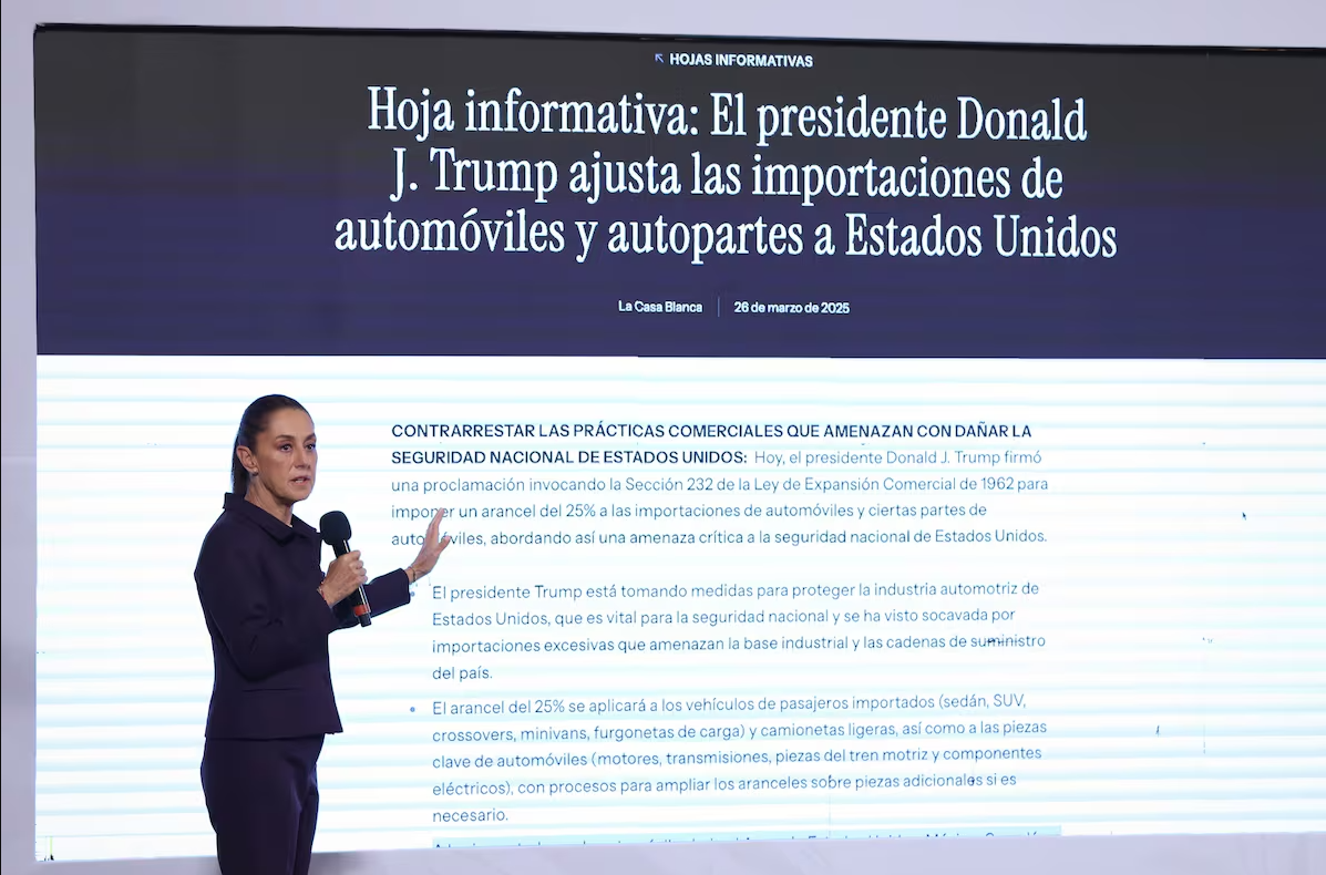 Sheinbaum descarta recesión en México por aranceles