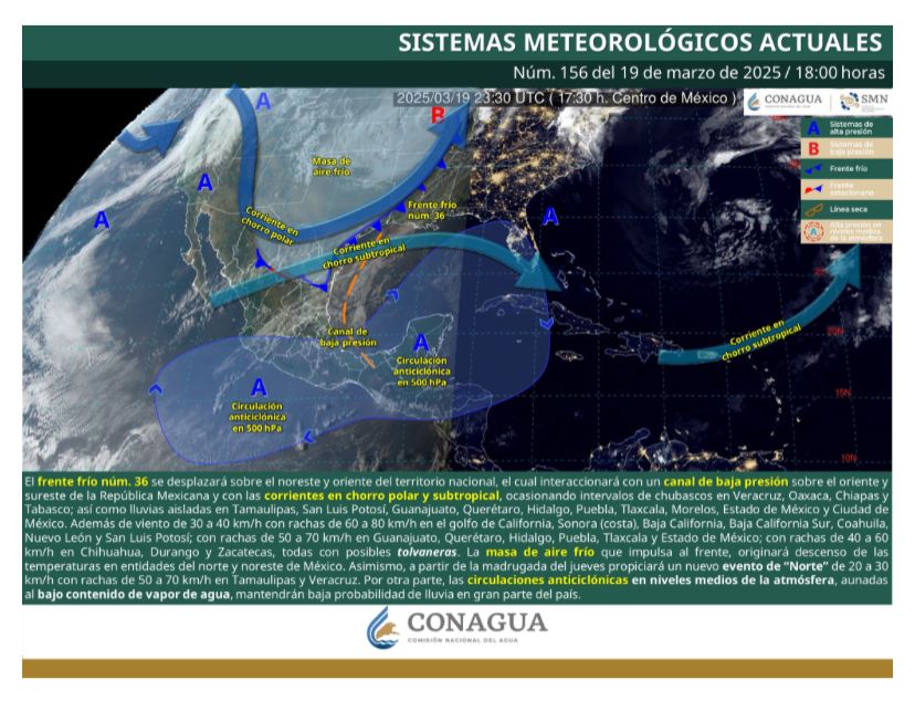 SE ESPERAN VIENTOS FUERTES Y DESCENSO DE TEMPERATURAS EN ZONAS ALTAS DE COAHUILA