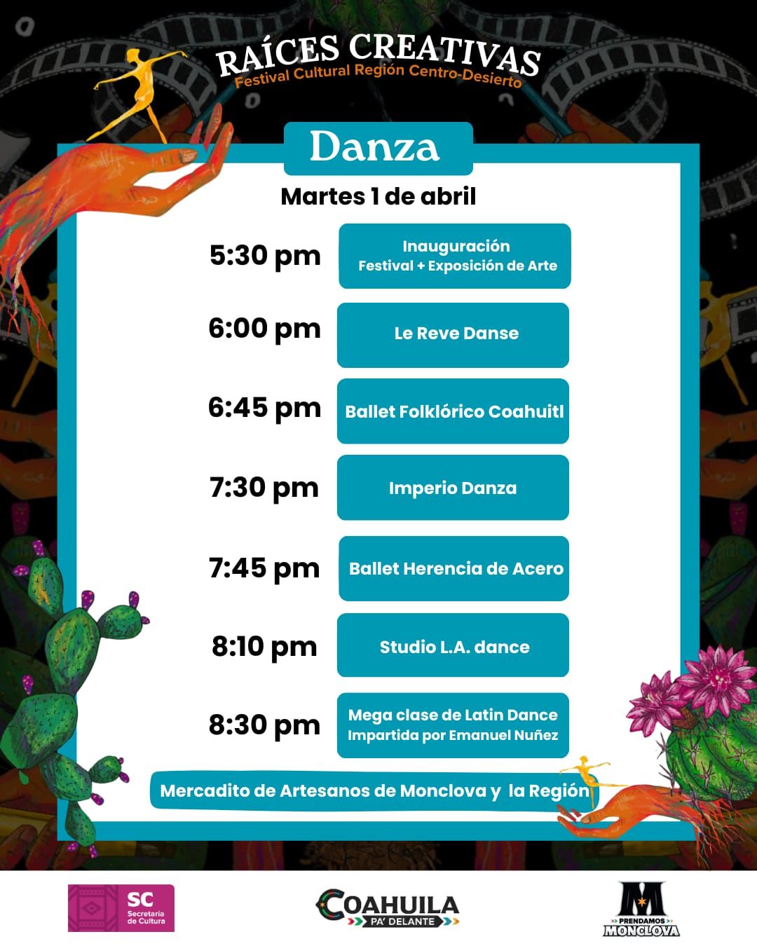 Arranca hoy Festival Cultural en Monclova