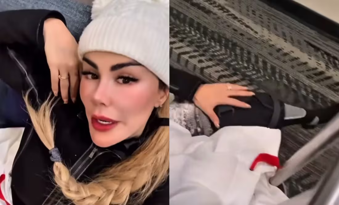Ninel Conde sufre accidente mientras esquiaba en la nieve; así se encuentra ahora