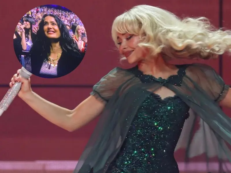 Salma Hayek es arrestada en pleno concierto… ¿por Sabrina Carpenter?