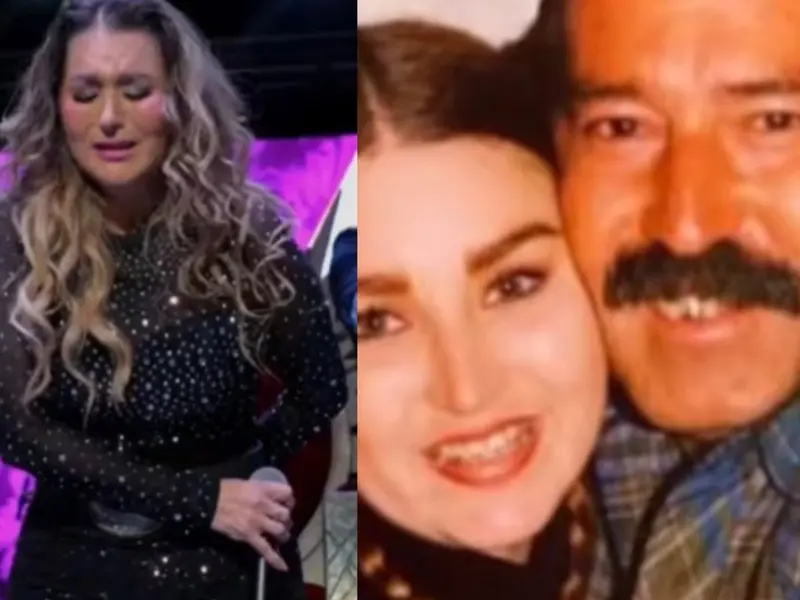 Alicia Villarreal rompe en llanto en concierto tras el fallecimiento de su papá