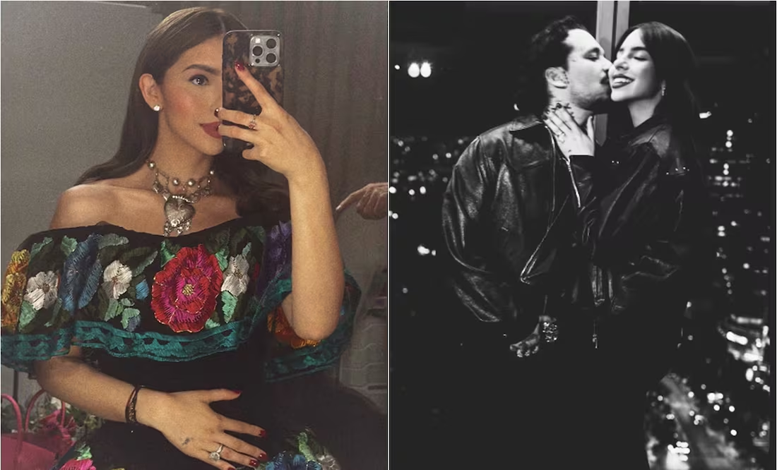Ángela Aguilar muestra cuadro que Christian Nodal pintó para ella