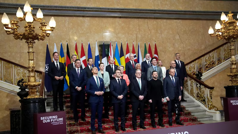 Respaldan líderes de Europa y Canadá a Ucrania; presentarán plan de paz a Trump