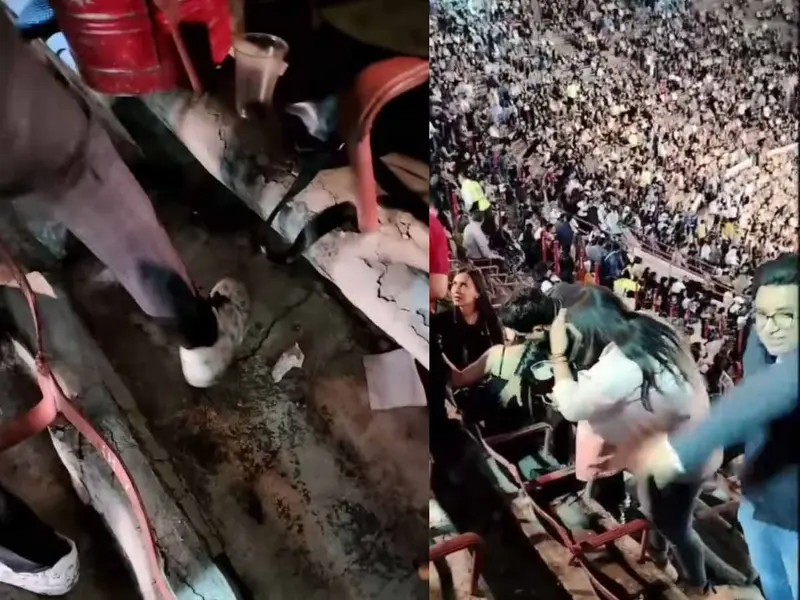  Detectan plaga de cucarachas durante concierto de Christian Nodal en Plaza de Toros La México