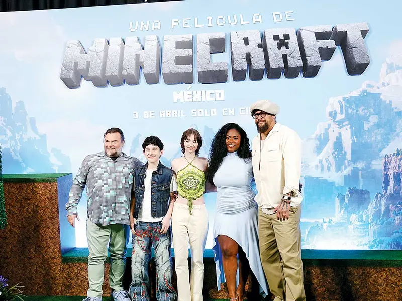 Jack Black y Jason Momoa conquistan CDMX con ‘Una película de Minecraft’