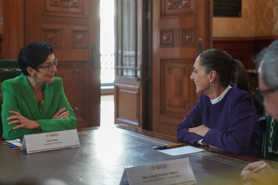 Se reúne Claudia Sheinbaum con Jane Fraser, CEO de Citigroup