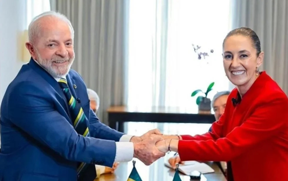 Acuerdan Sheinbaum y Lula fortalecer relación comercial