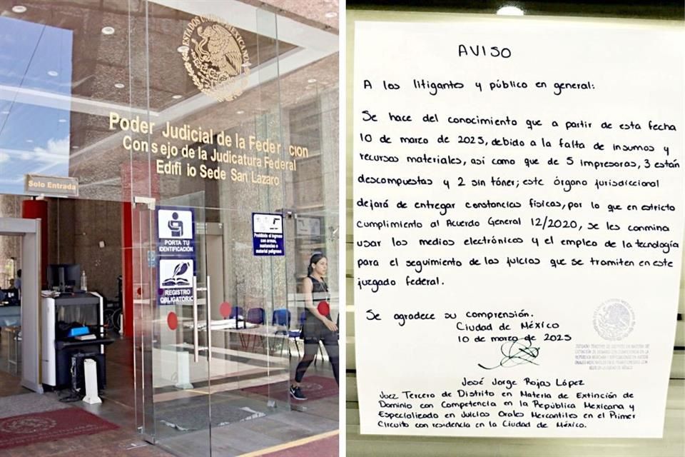 Admiten en PJF falta de insumos
