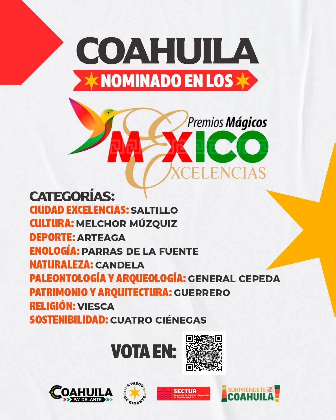 Nominan a Parras a premio nacional