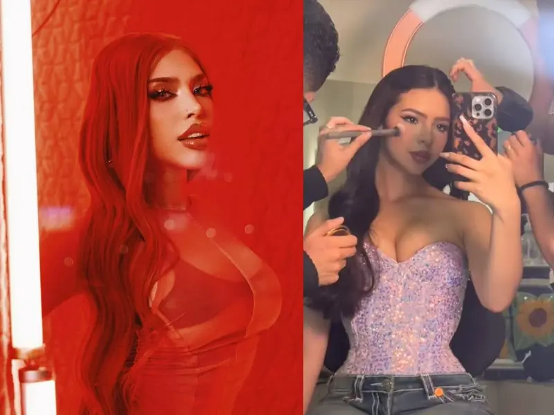 Usuarios critican a Ángela Aguilar por supuestamente copiar el look de Yeri Mua