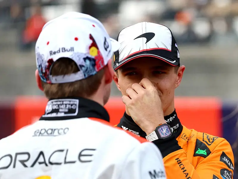 Norris se quitó el sombrero ante Verstappen