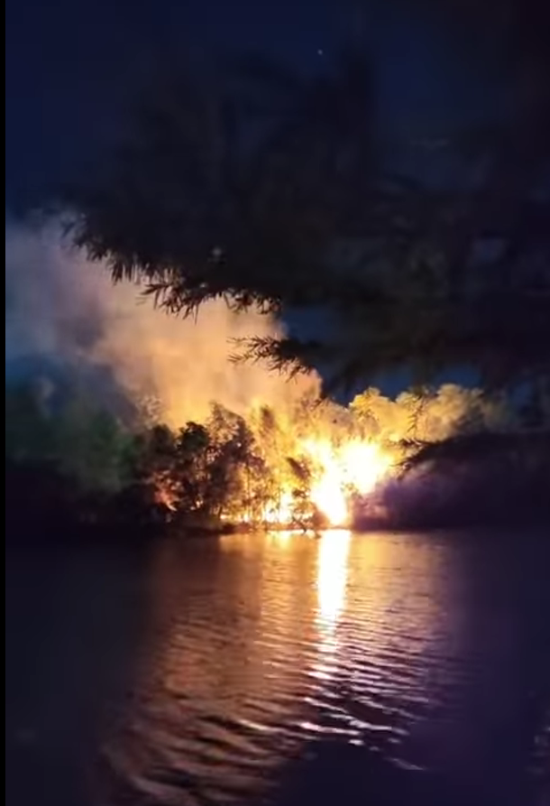 Controlan bomberos incendio en río Sabinas