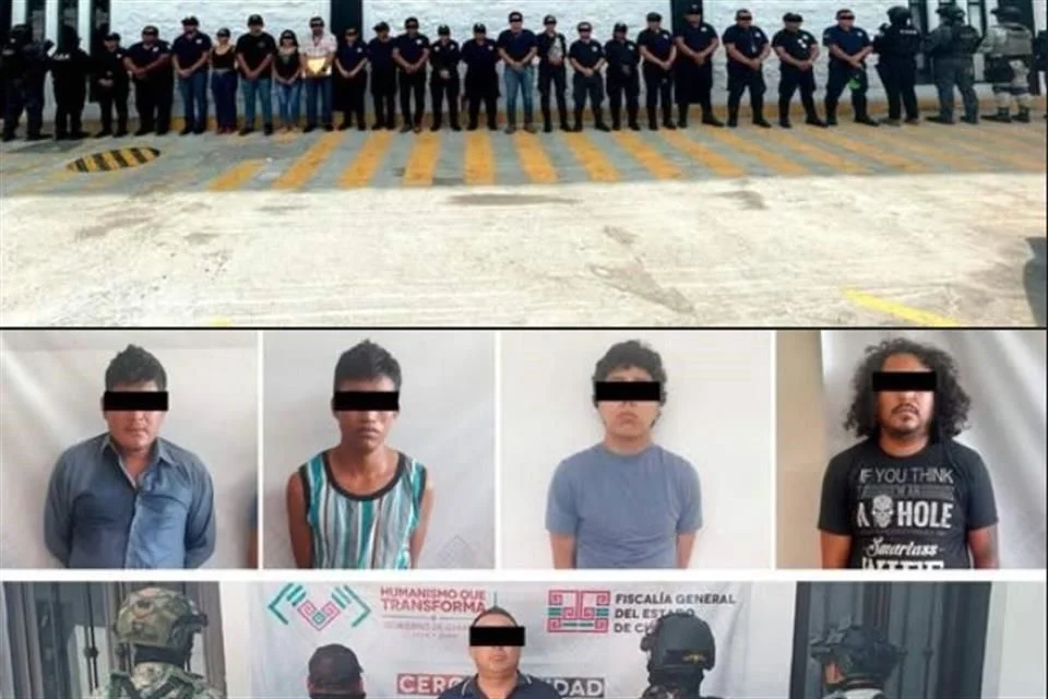 Caen 22 policías, entre ellos un comandante, en Chiapas