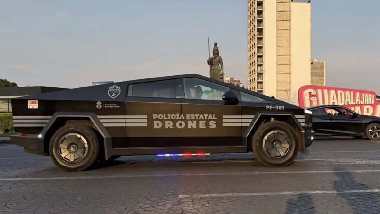 Refuerza Jalisco seguridad con patrullas, incluyendo Cybertruck