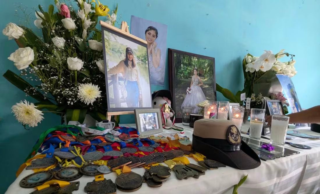 Despiden en Veracruz a la cadete América Yamilet