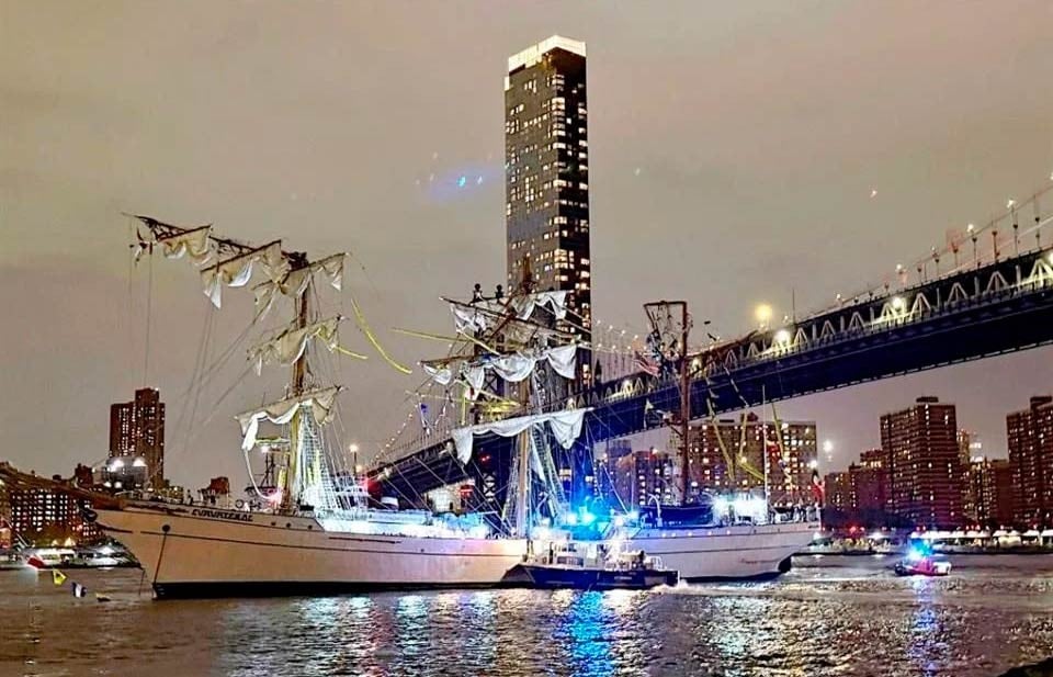 Regresan 172 cadetes del buque ‘Cuauhtémoc’ a México
