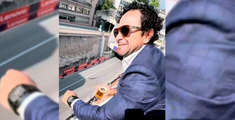 Captan a regidor de Playa del Carmen en el gran premio de Mónaco con un reloj de más de 3.5 millones de pesos