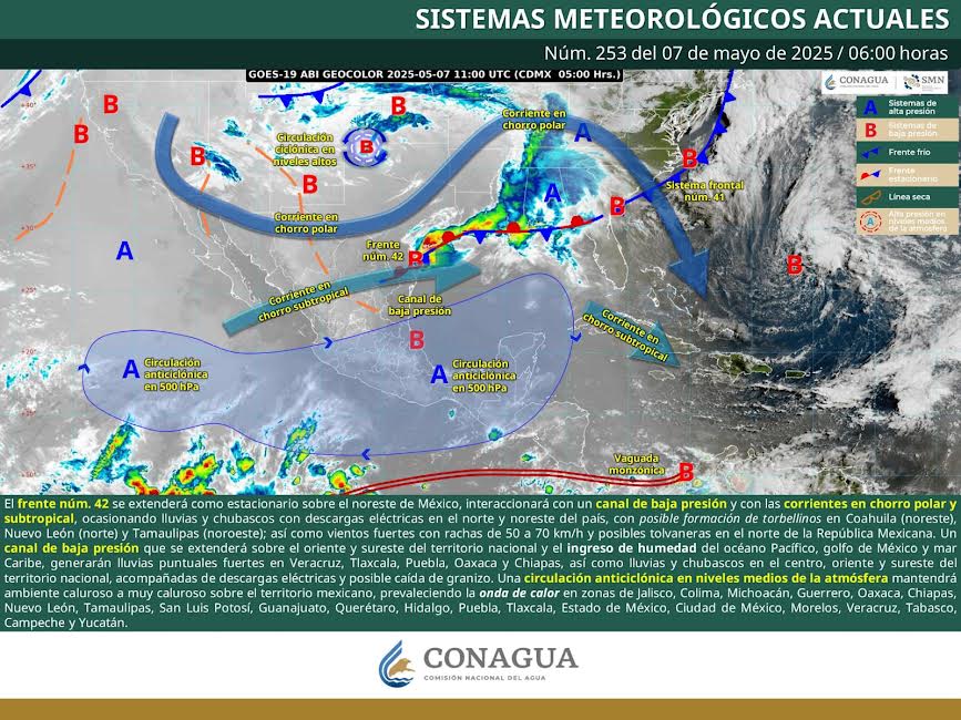 Pronostican chubascos y fuertes vientos en Coahuila