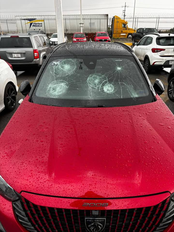Desata granizada pánico en Saltillo