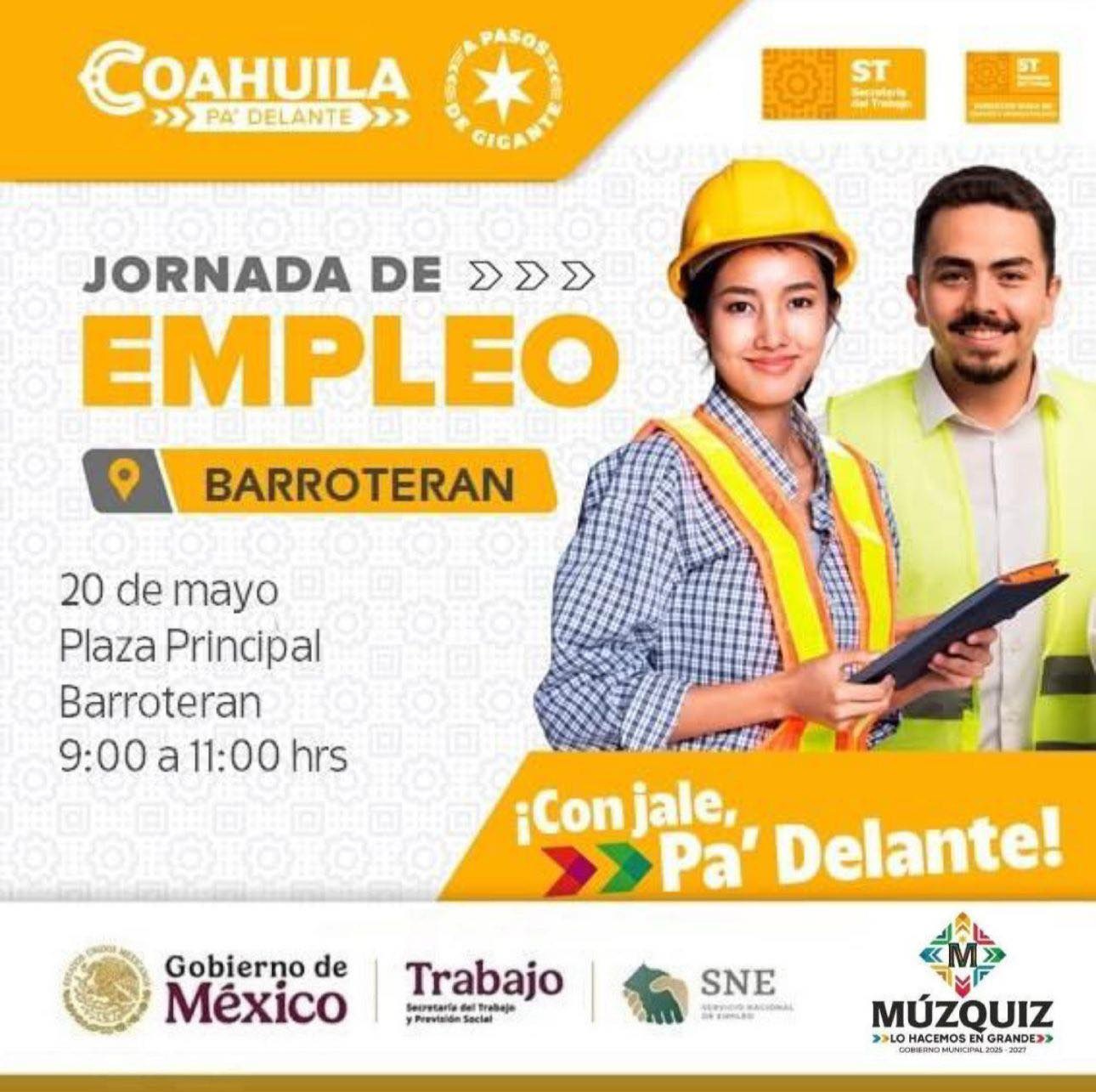 Llevan jornada de empleo a las Minas de Barroterán