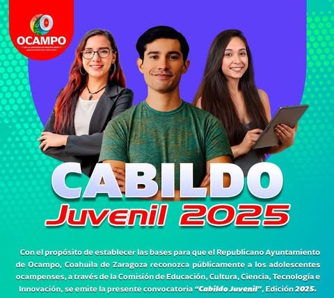 Abren convocatoria para el ‘Cabildo Juvenil’ en Ocampo