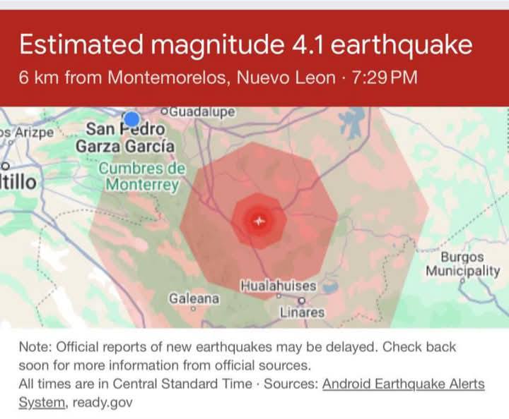 Sorprende sismo la Región Sureste