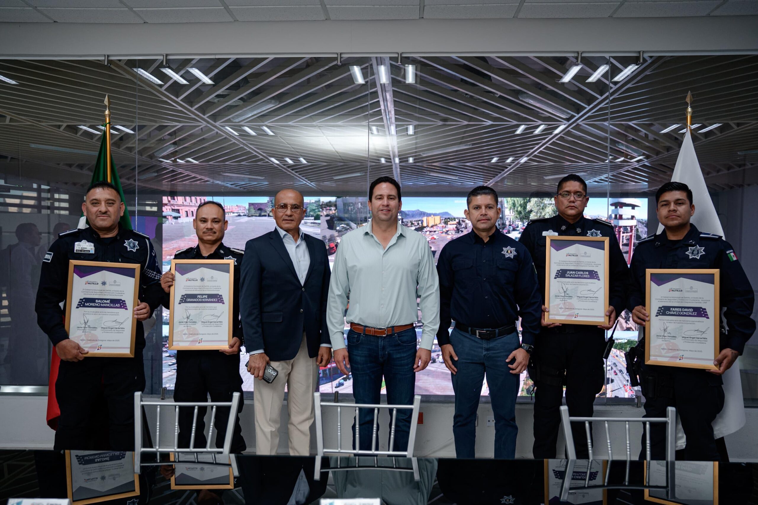 Reconocen labor de seguridad en Saltillo