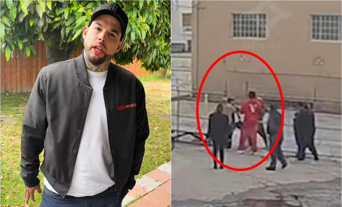 Emiliano Aguilar es captado peleándose a golpes con ex de Jenni Rivera