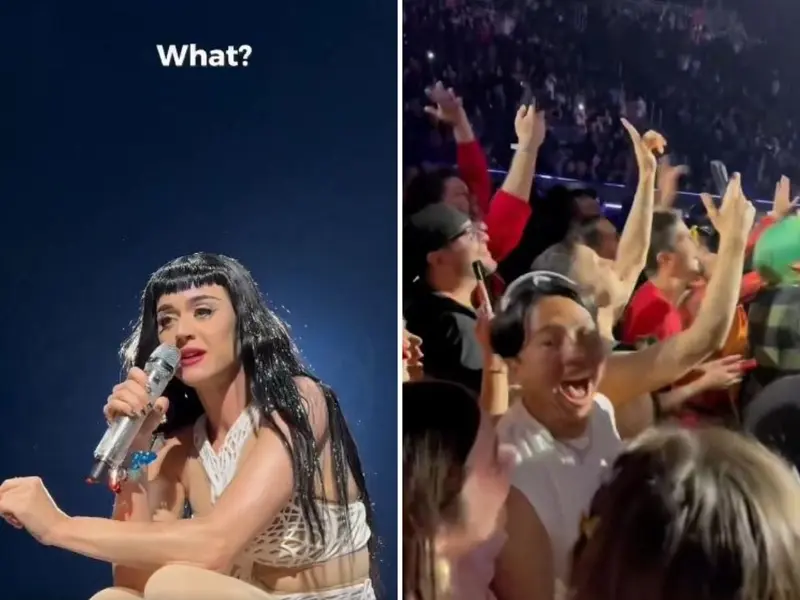 Katy Perry enfrenta a fan por coquetear con Orlando Bloom en concierto