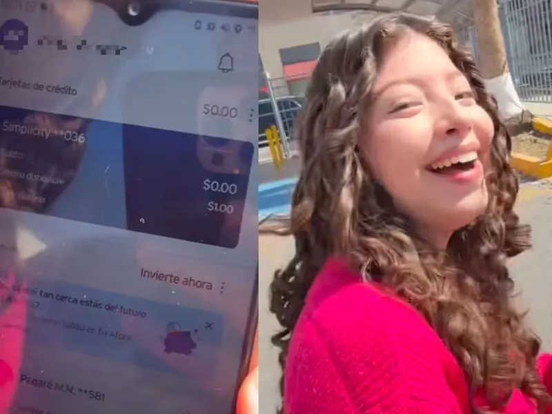 Mujer se vuelve viral al mostrar su nueva tarjeta de crédito con límite de un peso mexicano