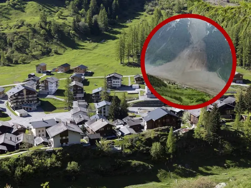 Pueblo suizo queda sepultado por deslave de glaciar