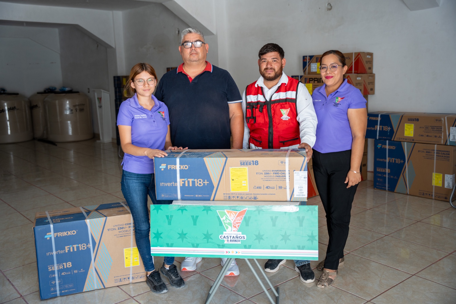 Sigue Castaños apoyando familias a mitigar el calor