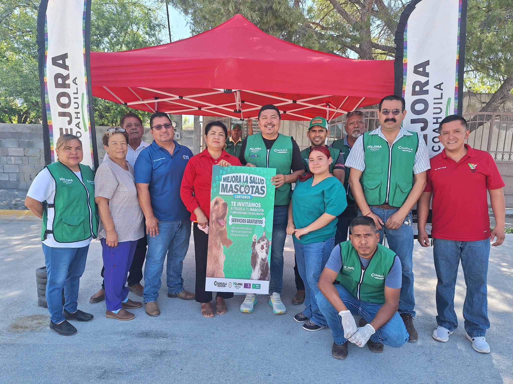 Llevan atención medica a mascotas de Castaños