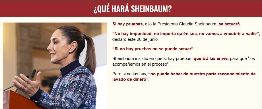 Ni lo negamos ni lo aceptamos, sencillamente no hay pruebas