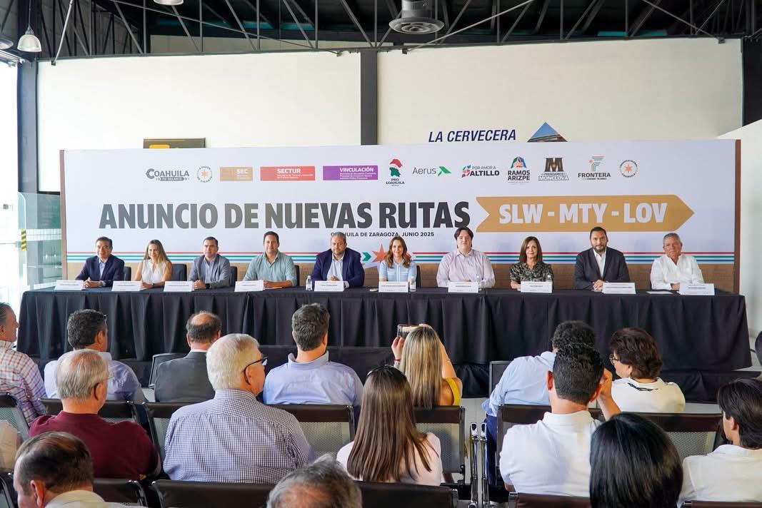 Asiste Carlos Villarreal a anuncio de nueva ruta