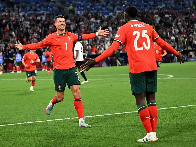 ¡Cristiano firma remontada de Portugal sobre Alemania!