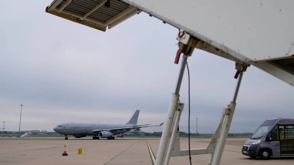 Activistas propalestinos dañan aviones de la Real Fuerza Aérea del Reino Unido en protesta por apoyo del gobierno a Israel