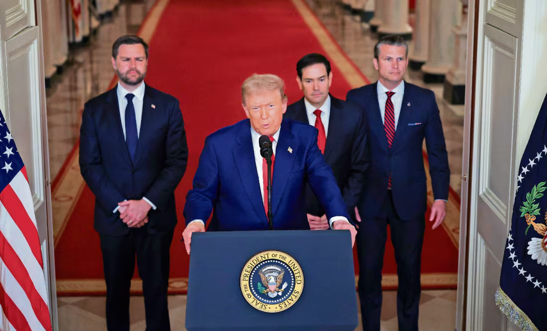 Trump asegura que Israel e Irán acordaron «cese el fuego»; si todo sale bien, «la guerra habrá terminado»