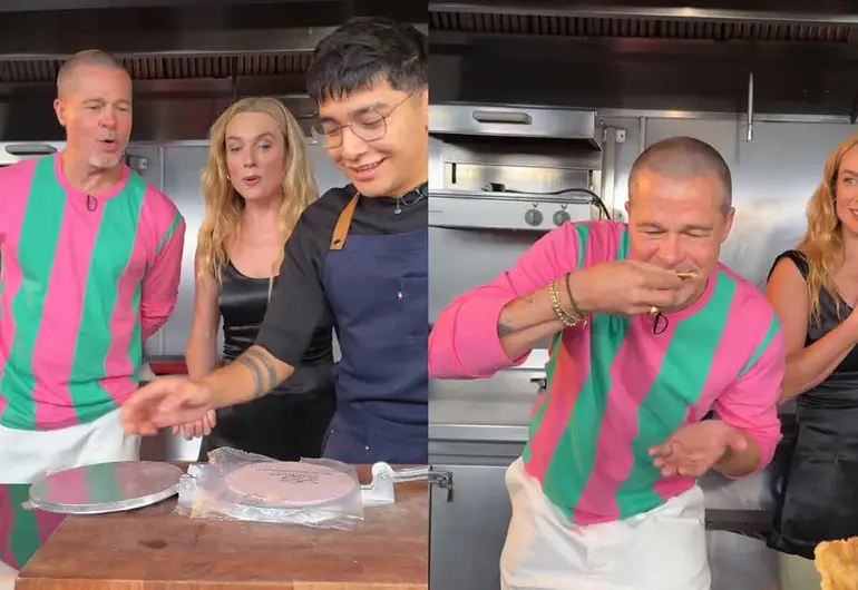Brad Pitt come chicharrón estilo mexicano con Chef en Proceso y RobeGrill