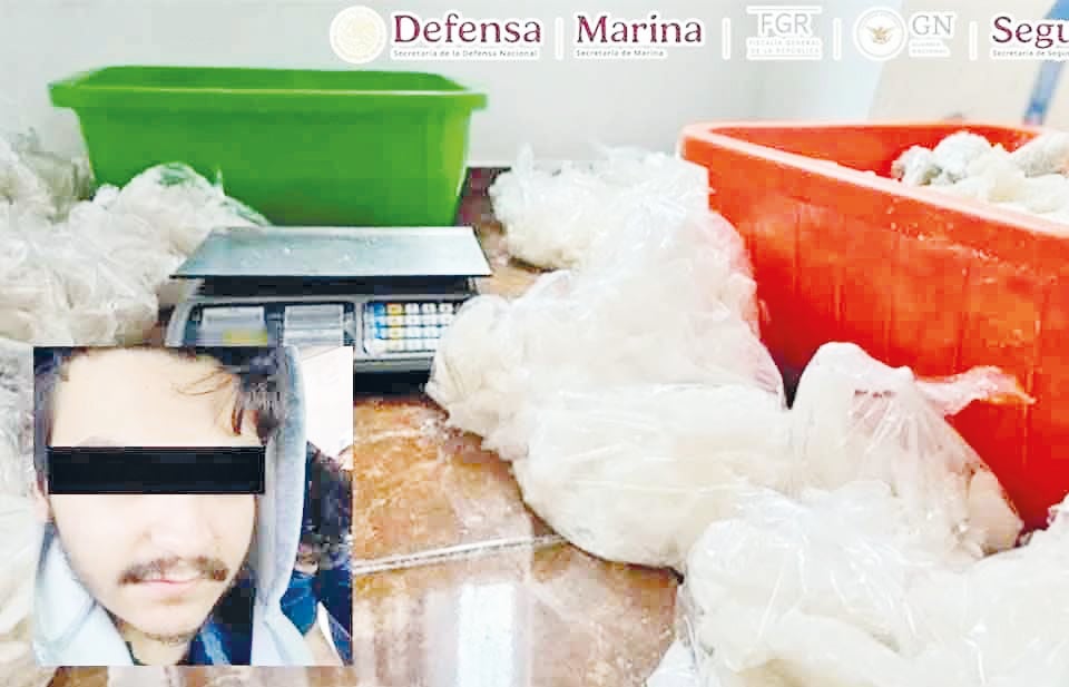 Aseguran 800 kilos de metanfetamina en Morelia, Michoacán