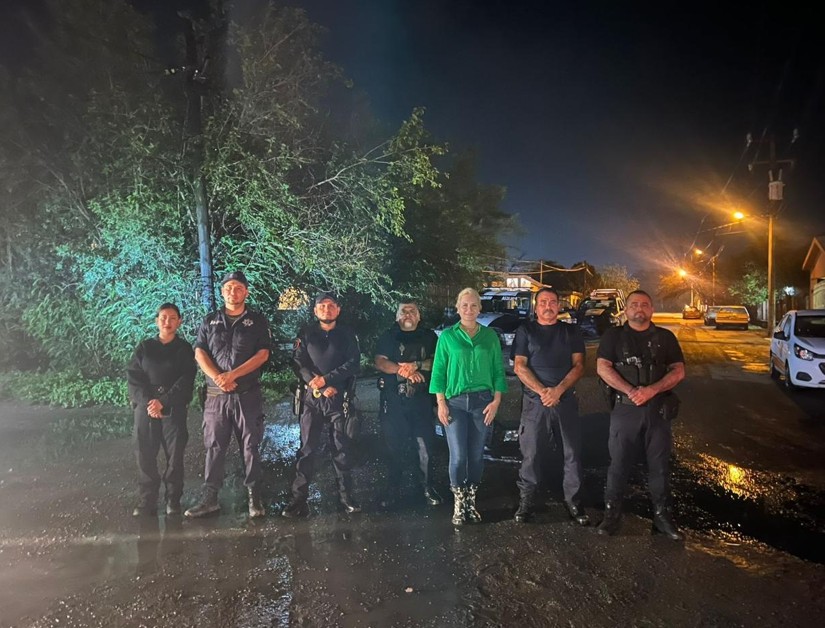 Visita alcaldesa zonas afectadas por la lluvia