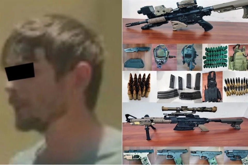 Cae estadounidense con armas y credencial de CIA en Edomex