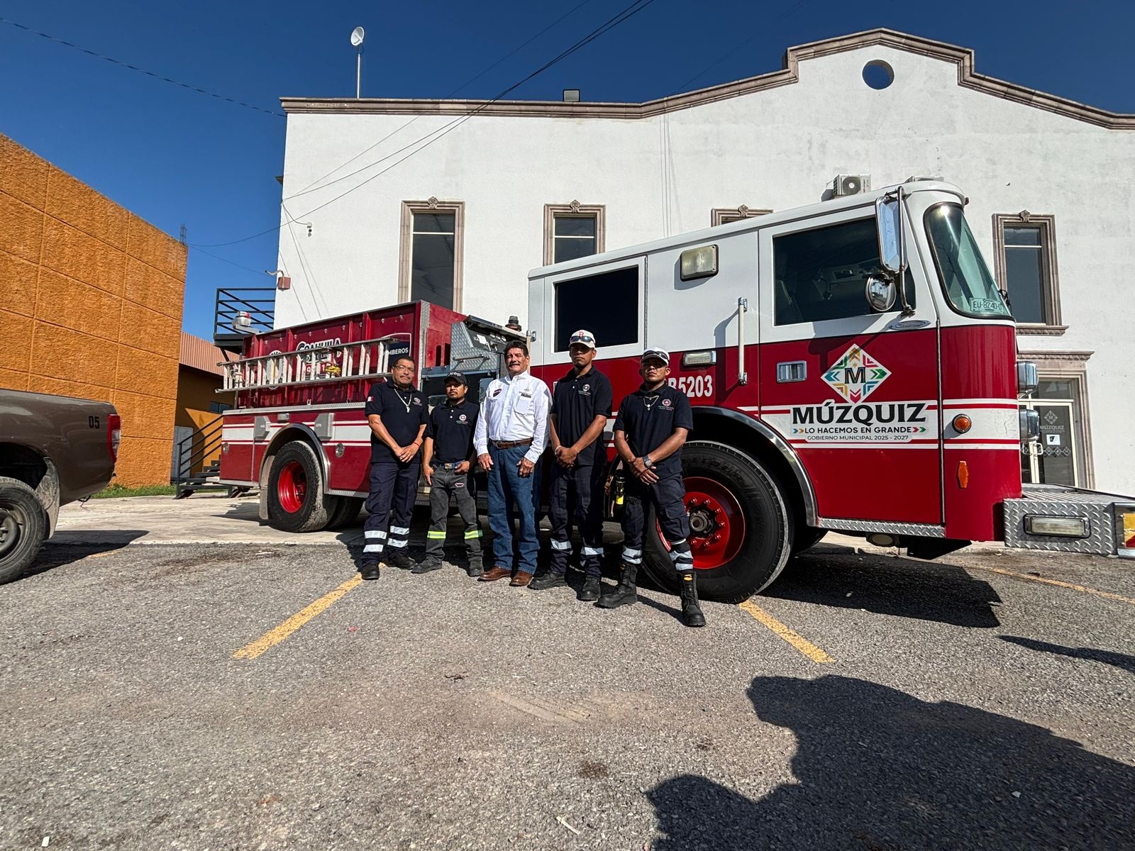 Equipa Laura Jiménez a Bomberos de Múzquiz
