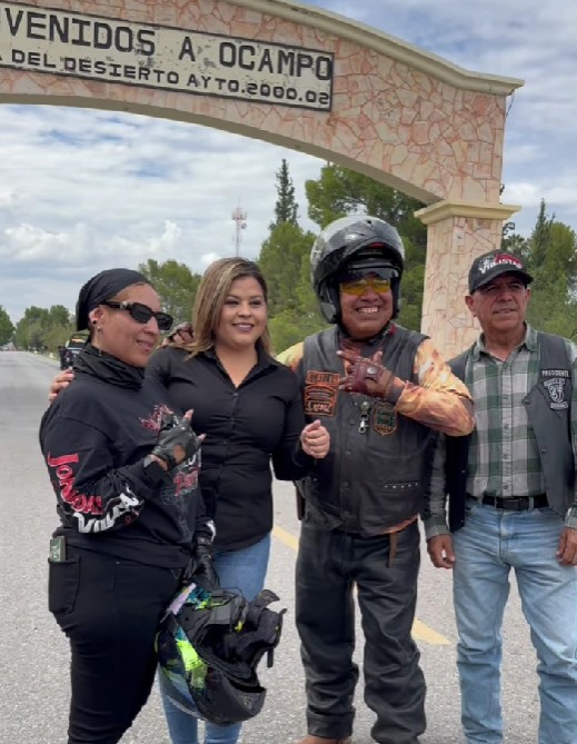 Ruedan motociclistas por calles de Ocampo
