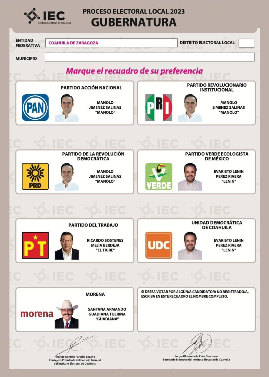 FOTO EN LA BOLETA DA CERTEZA AL VOTANTE: CR